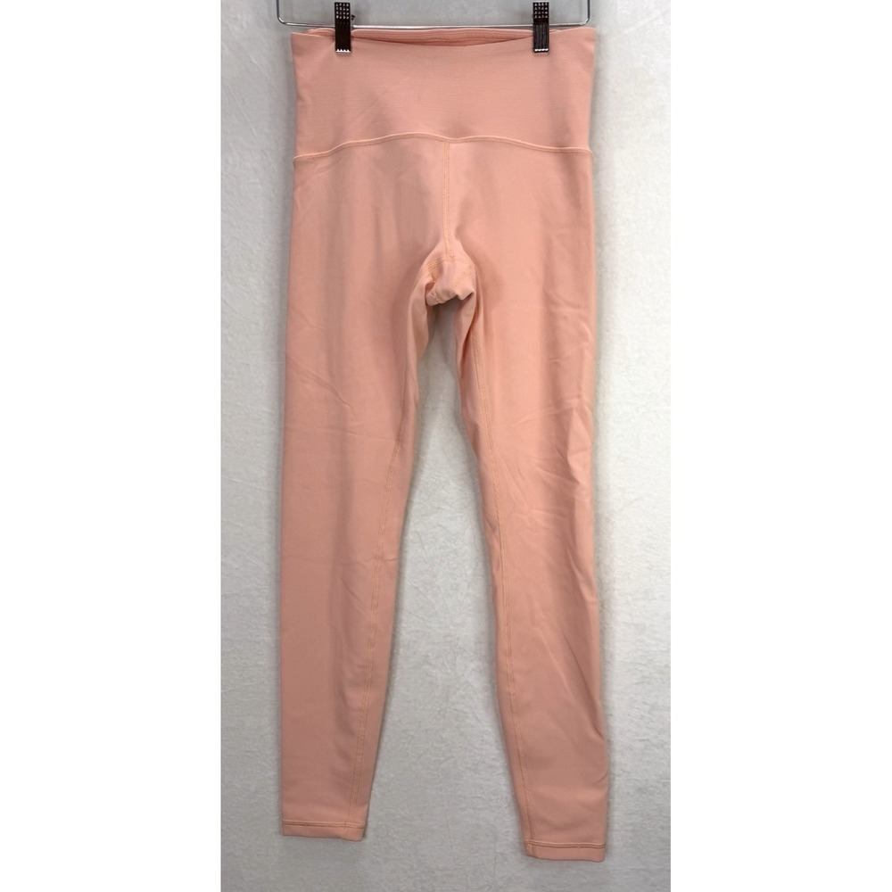 Lululemon Ribbed Contoured High Rise Tight‎ 28" Malibu Peach Size 6 Lined